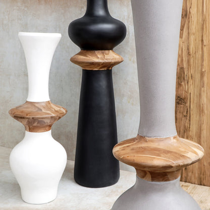 Glenn vase in natural materials – boho decor by BaliSouk