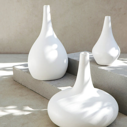 Fibre cement vase Gerard – boho decor handcrafted in Bali by BaliSouk