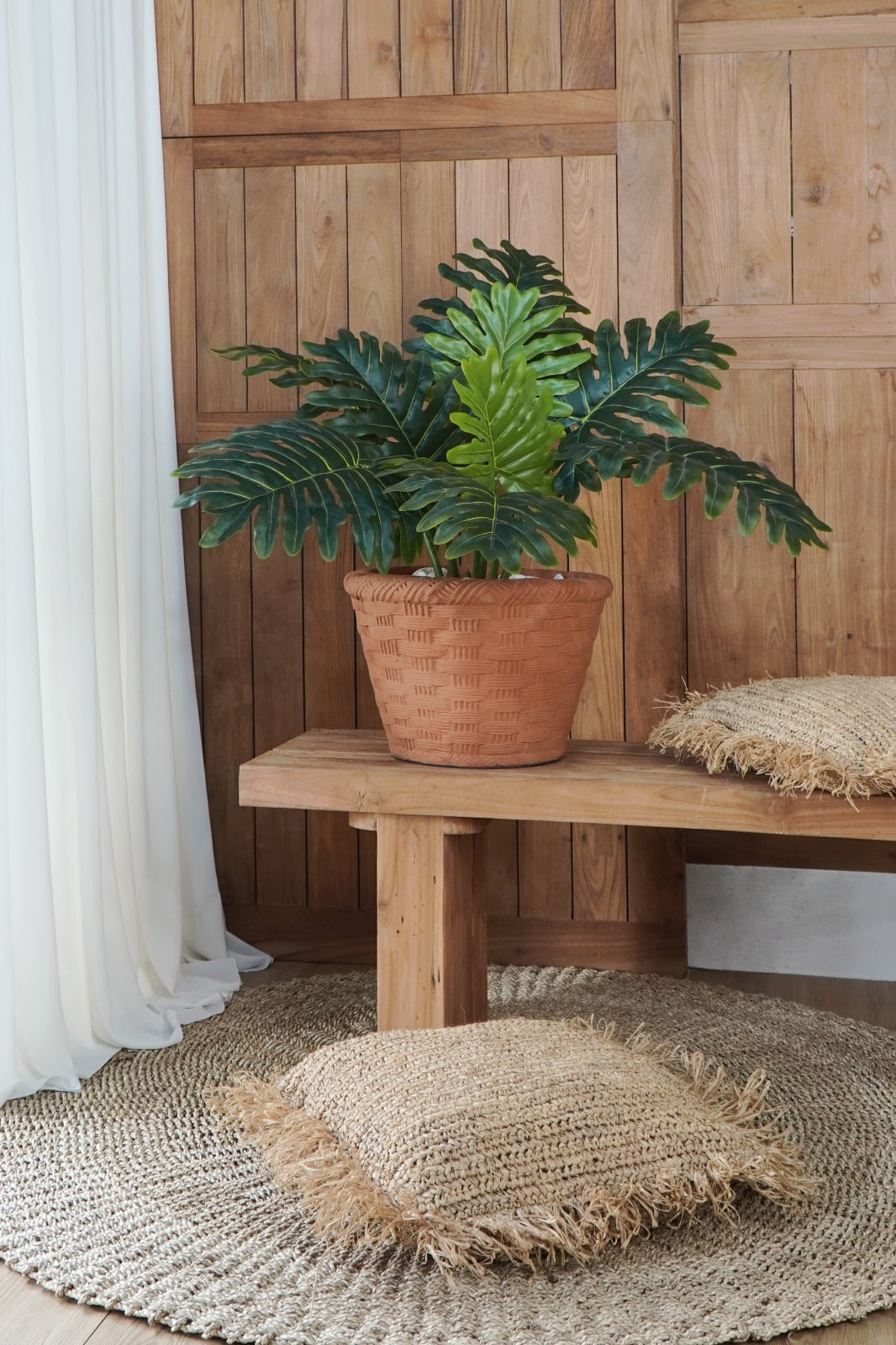 Handmade terracotta pot – the Dessy, boho decor made in Bali
