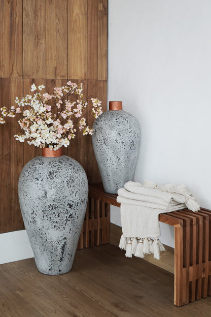 Handcrafted terracotta vase – Shania, boho decor from BaliSouk