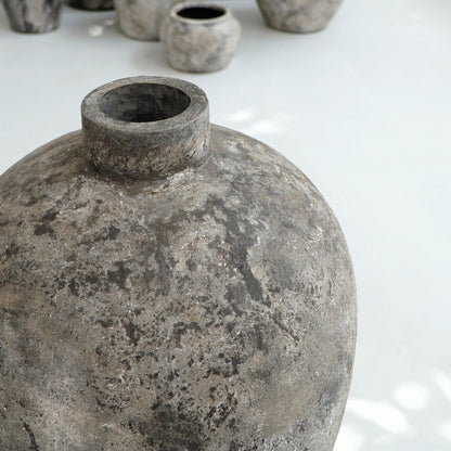 Handcrafted terracotta vase – Zaki, boho decor from BaliSouk