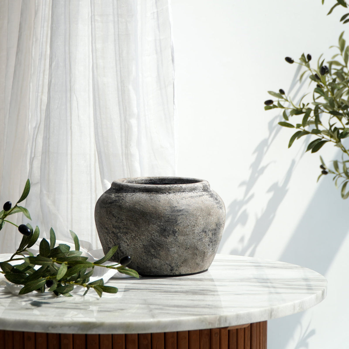 Zaki – natural materials vase, boho decor from Bali