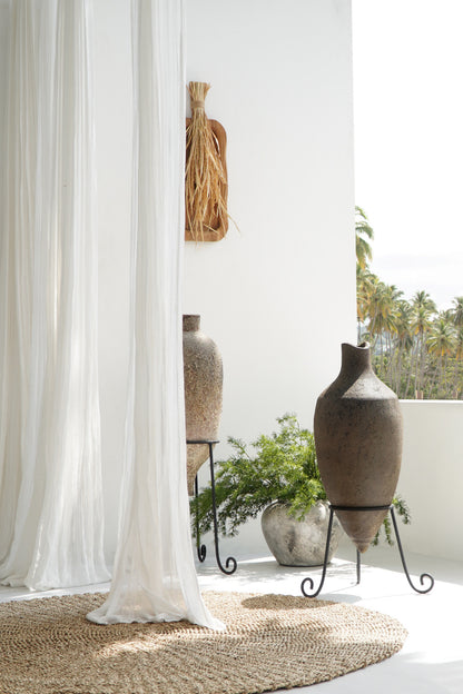 Terracotta plant stand Clara – handmade in Bali, boho style