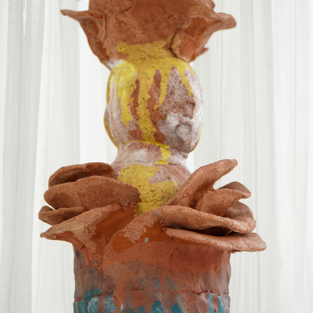 Handcrafted terracotta sculpture – Zoya Lady, boho decor from BaliSouk