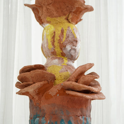 Handcrafted terracotta sculpture – Zoya Lady, boho decor from BaliSouk