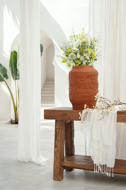 Talisa pot in natural materials – handmade boho decor from Bali