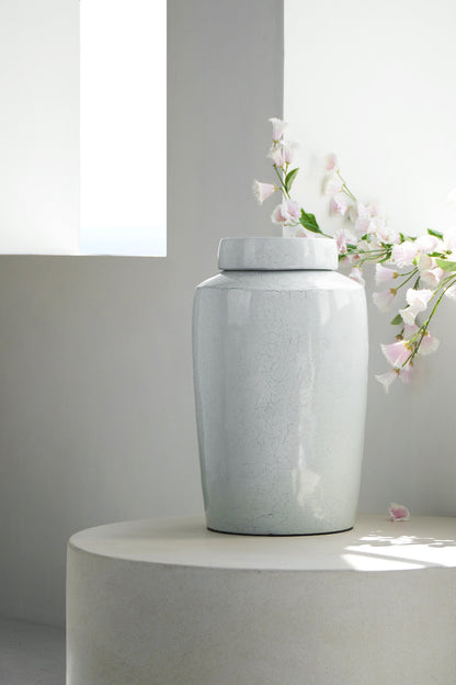 Bali Furniture – Mateo Vase With Lid – Mateo Vase With Lid brings a refined Bal