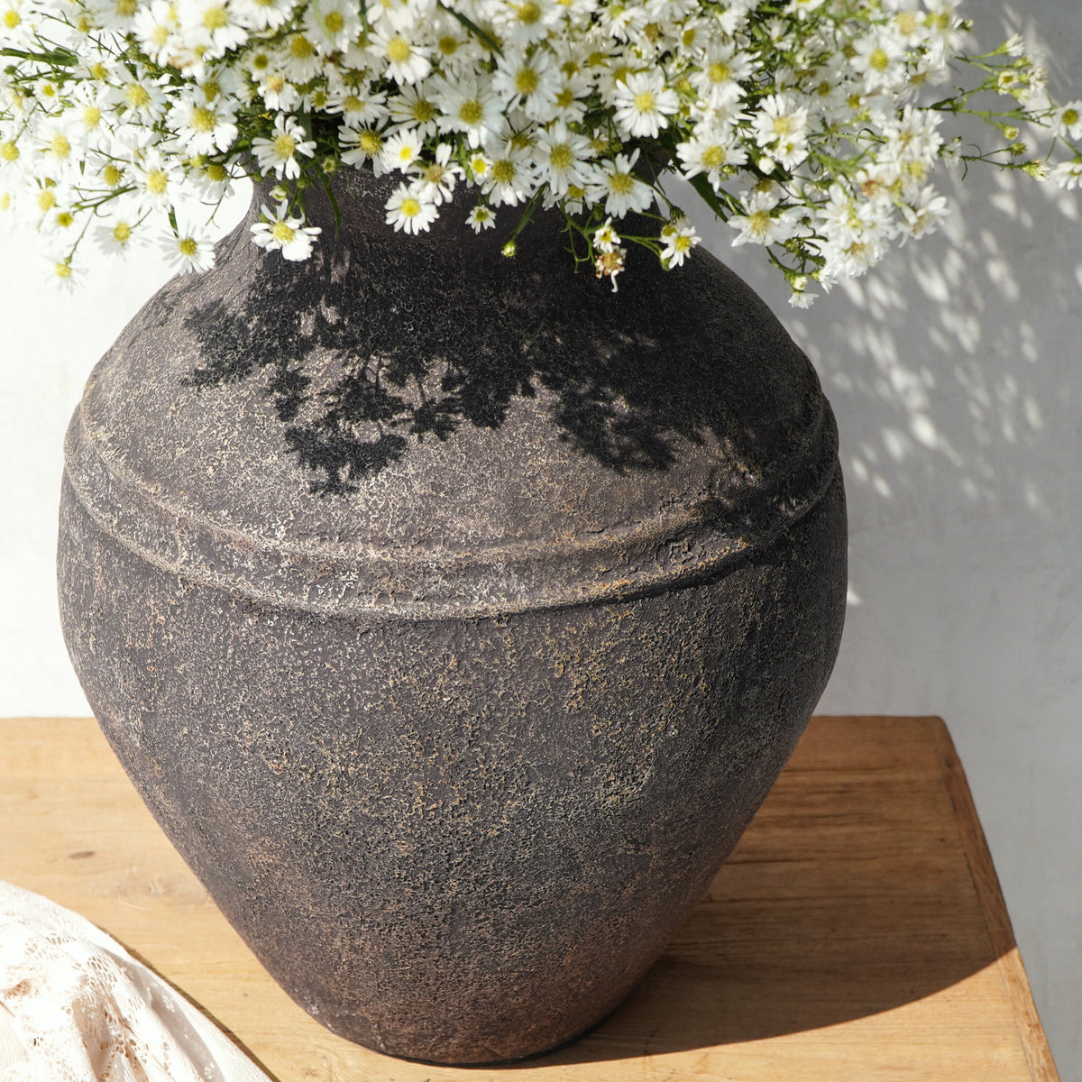 Keona vase, boho decor handmade by Balinese artisans