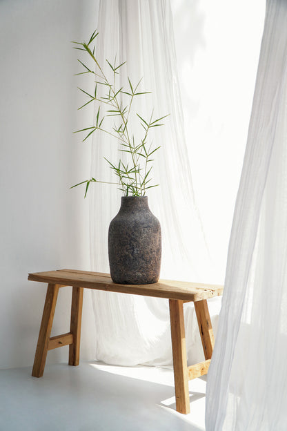 The Hanny vase – natural materials, boho decor handmade in Bali