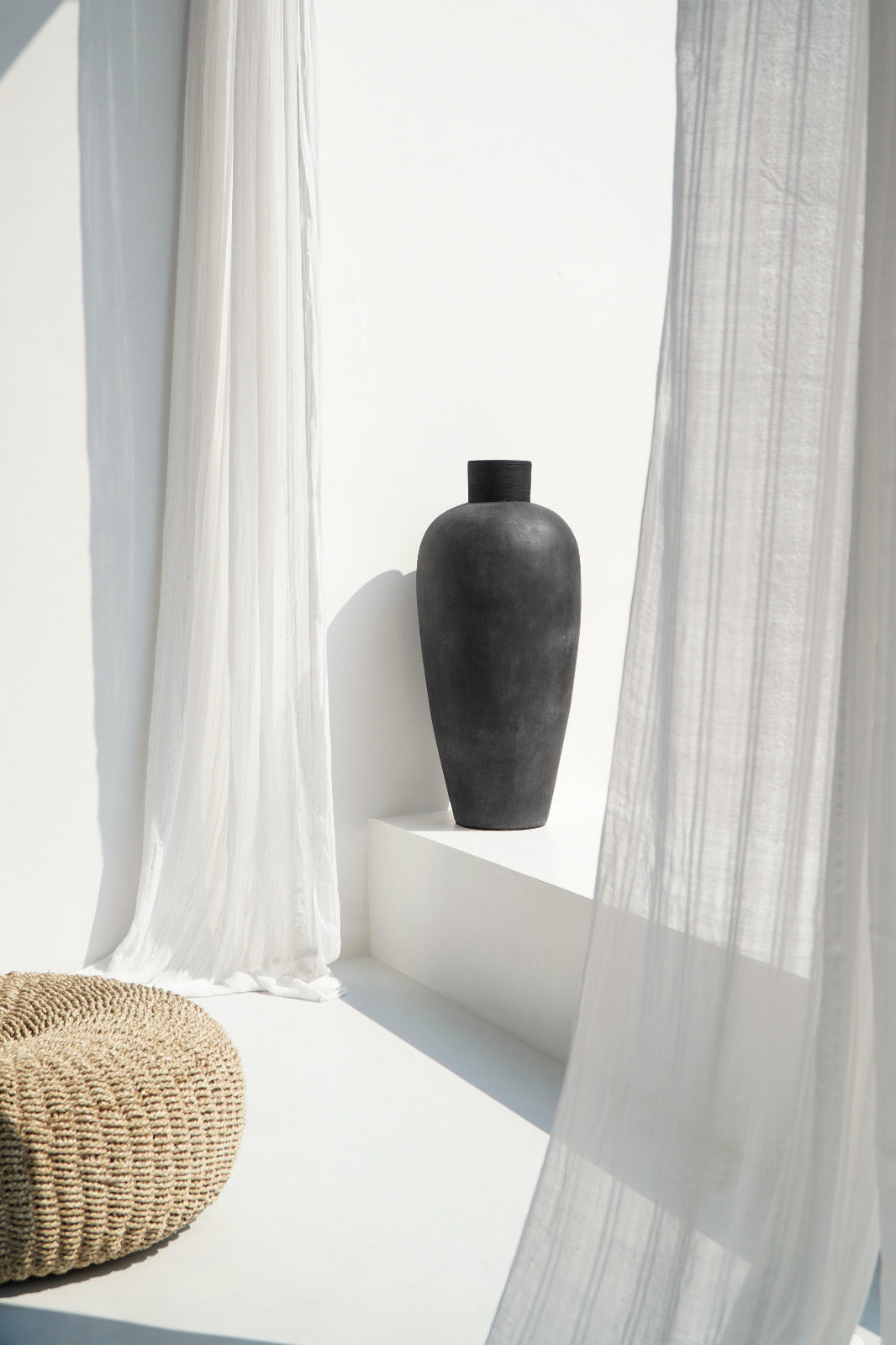 Handmade terracotta vase – the Karen, boho decor made in Bali