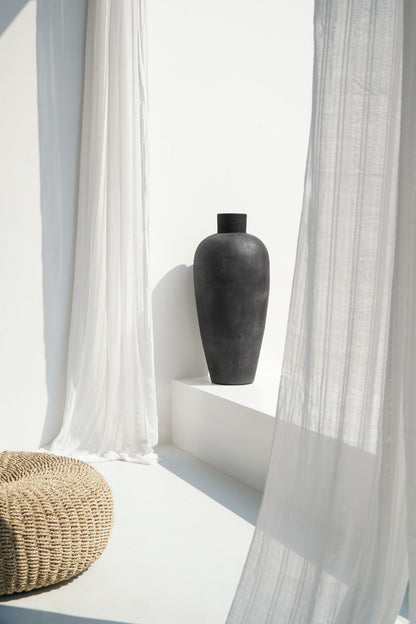 Handmade terracotta vase – the Karen, boho decor made in Bali