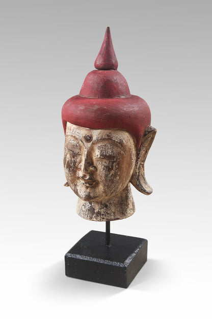 Buddha Stand sculpture in natural materials – handmade boho decor from Bali