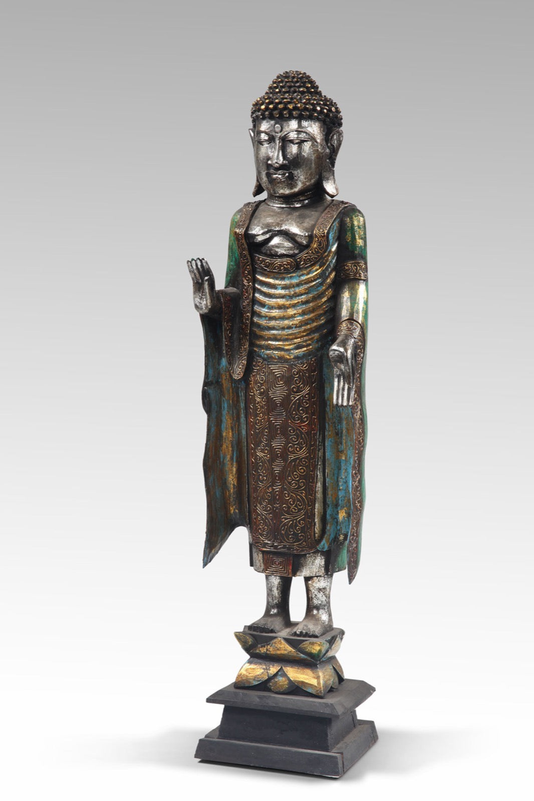 Standing Buddha sculpture by BaliSouk – boho decor made in Bali