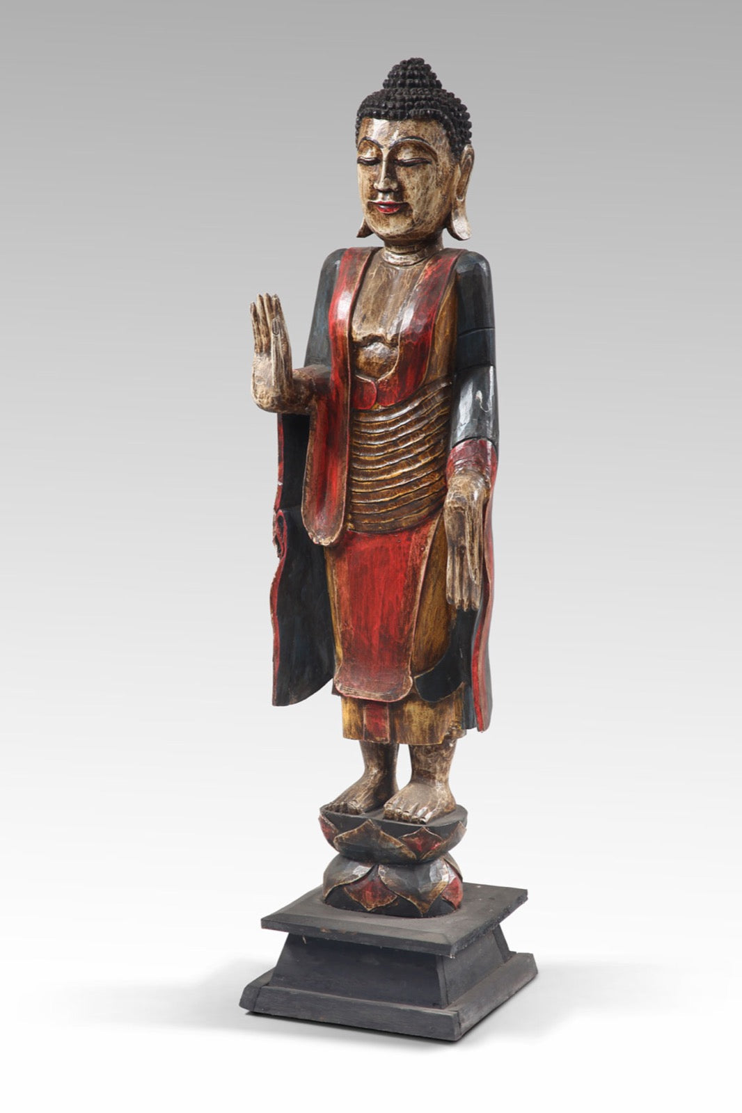 Standing Buddha sculpture by BaliSouk – boho decor made in Bali