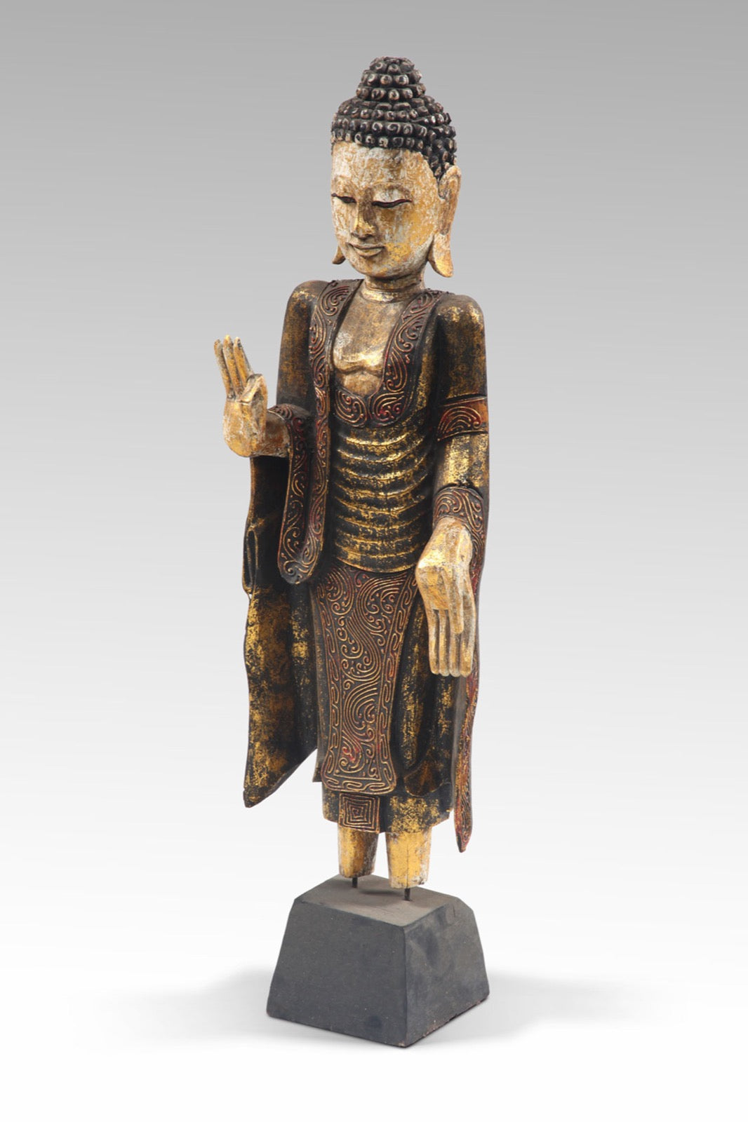 Standing Buddha sculpture by BaliSouk – boho decor made in Bali