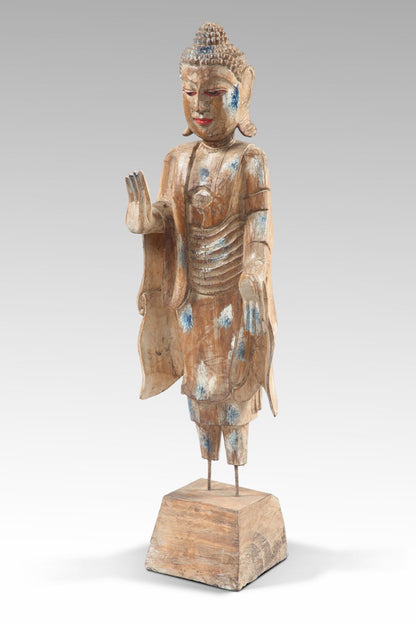 Standing Buddha sculpture by BaliSouk – boho decor made in Bali