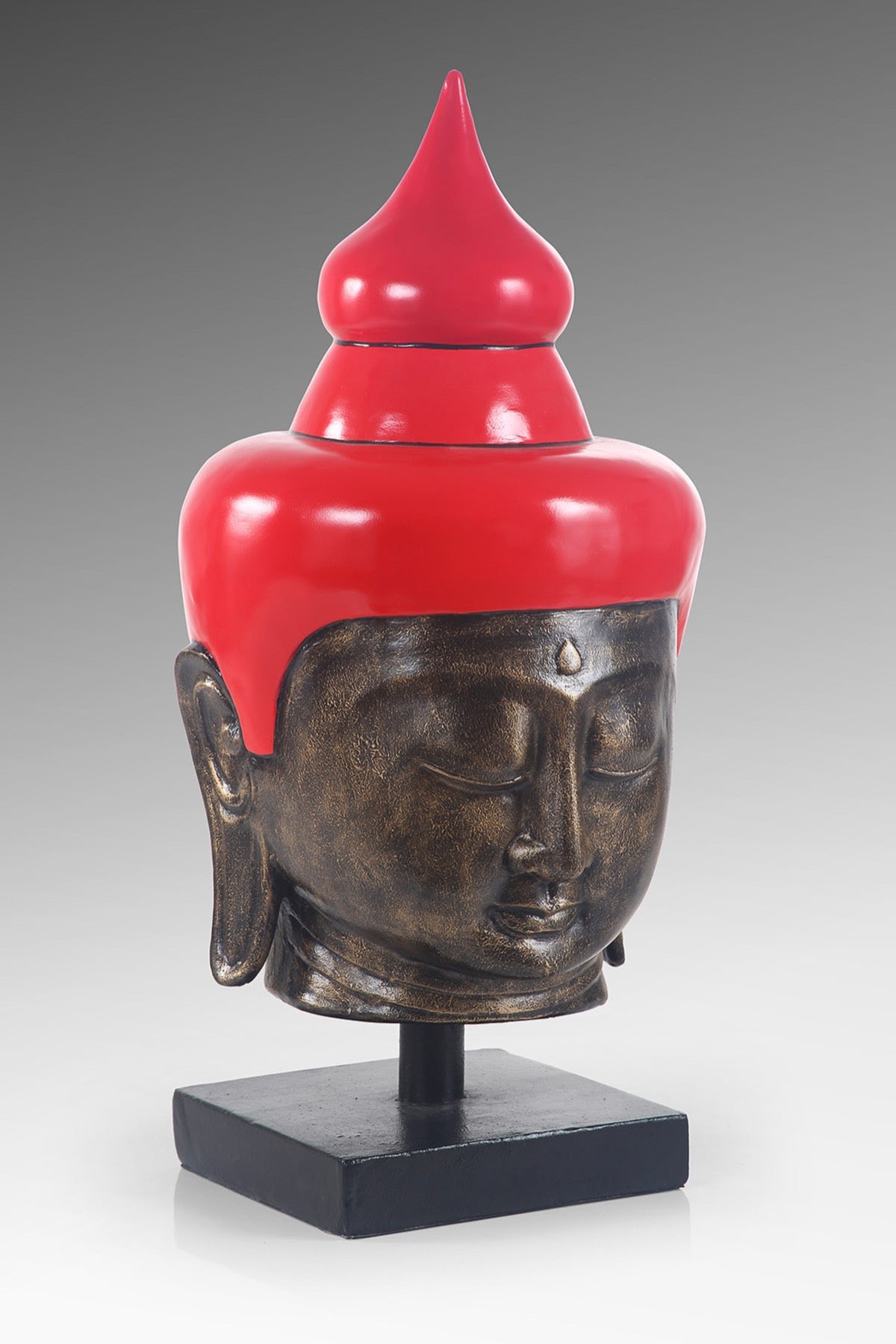 Bali Furniture – Buddha Head On Stand Big
