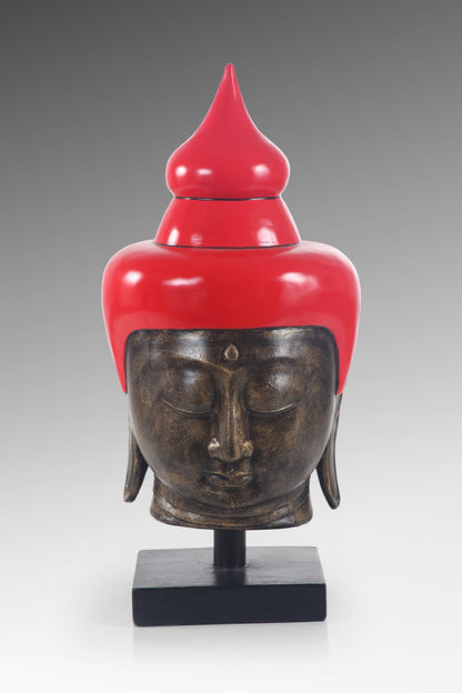 Buddha Head On Stand Medium