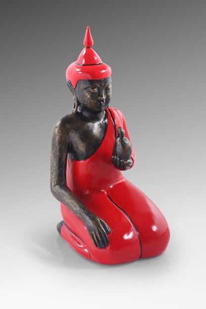 Sitting Buddha sculpture by BaliSouk – boho decor made in Bali