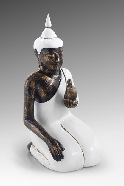 Suar wood sculpture Sitting Buddha – handmade in Bali, boho style