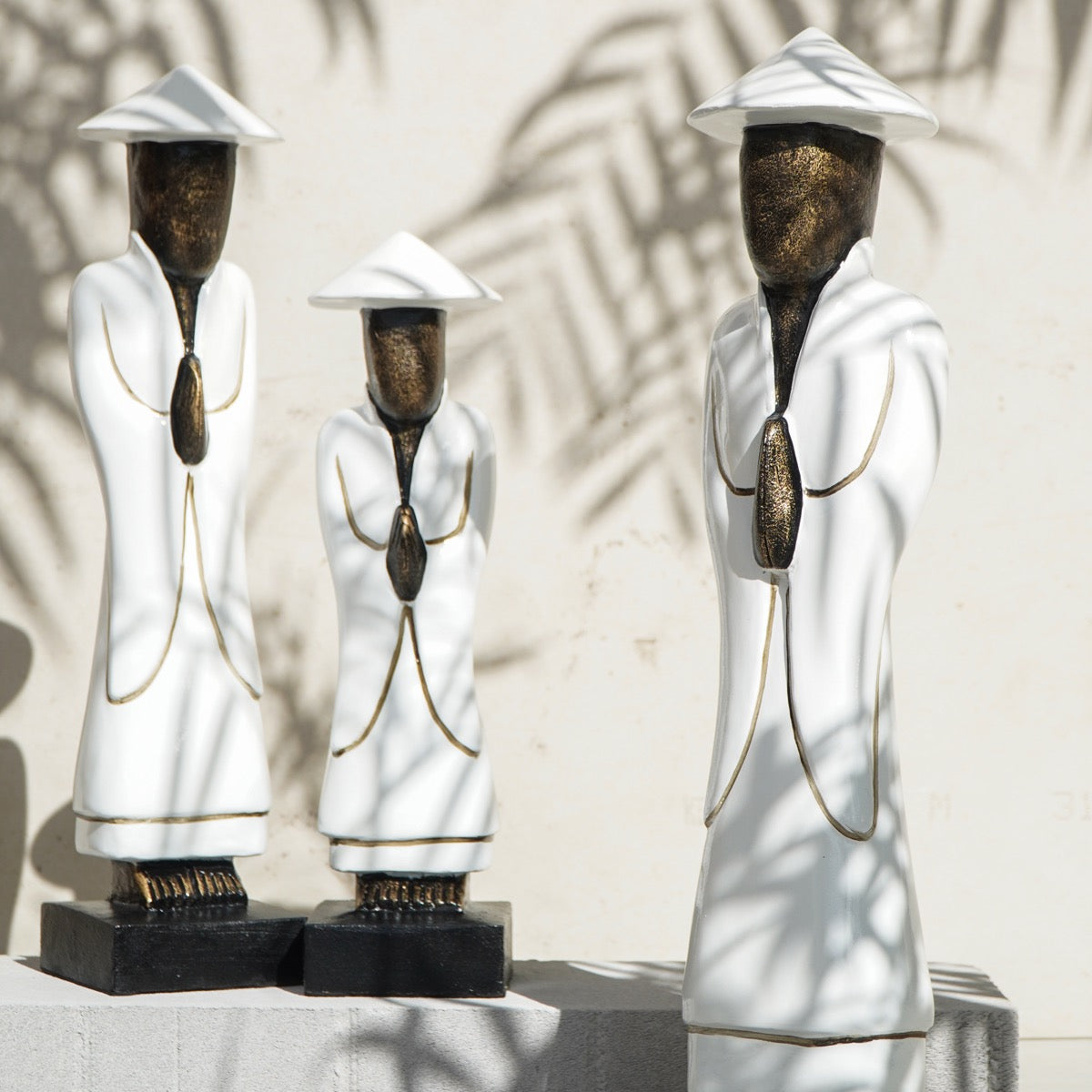 Bali Furniture – Chinese Small Hat Figure Set Of Three – The Chinese Small Hat Figure Set Of Thre