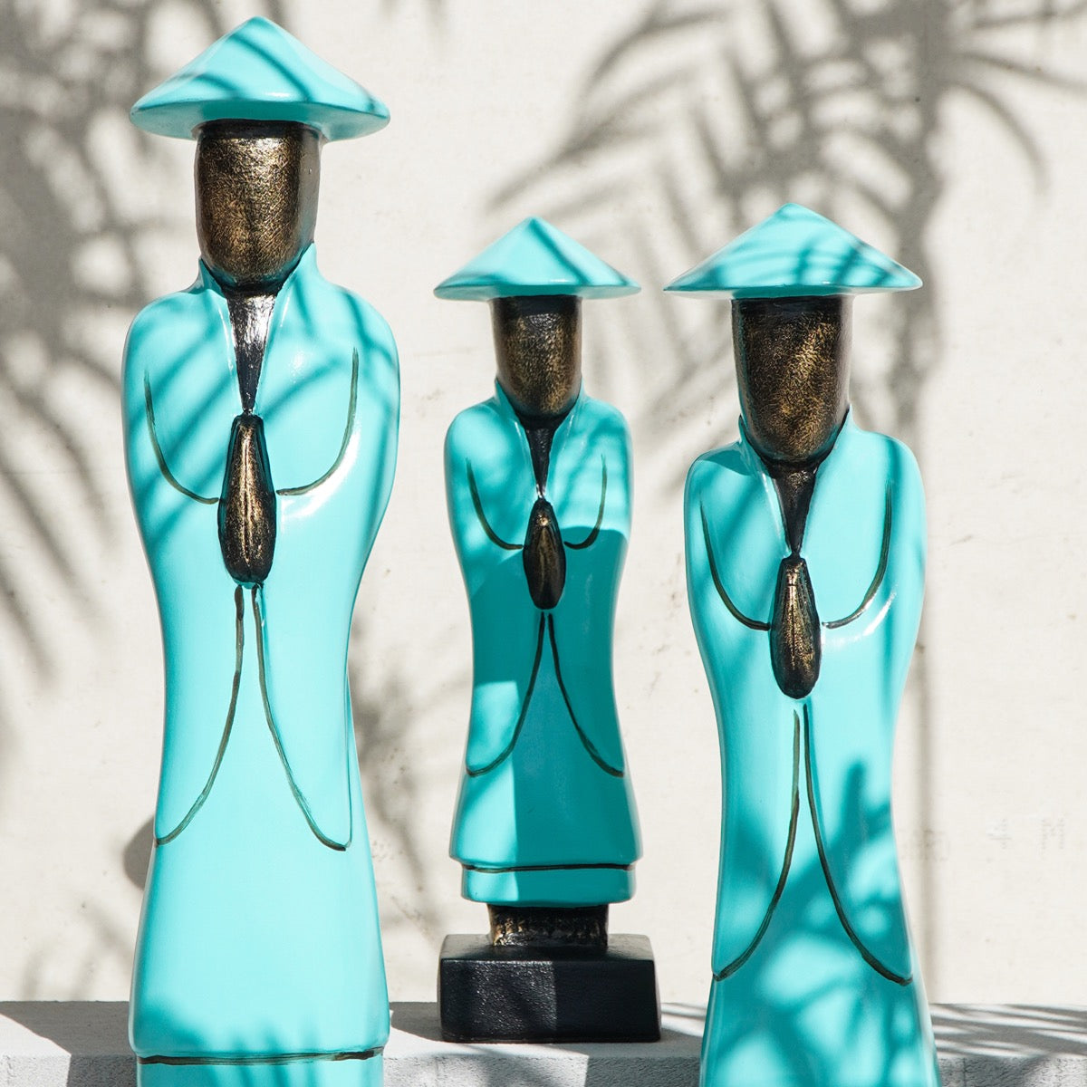 Bali Furniture – Chinese Small Hat Figure Set Of Three