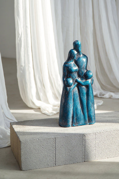 Cemara Family Abstract Statue Small