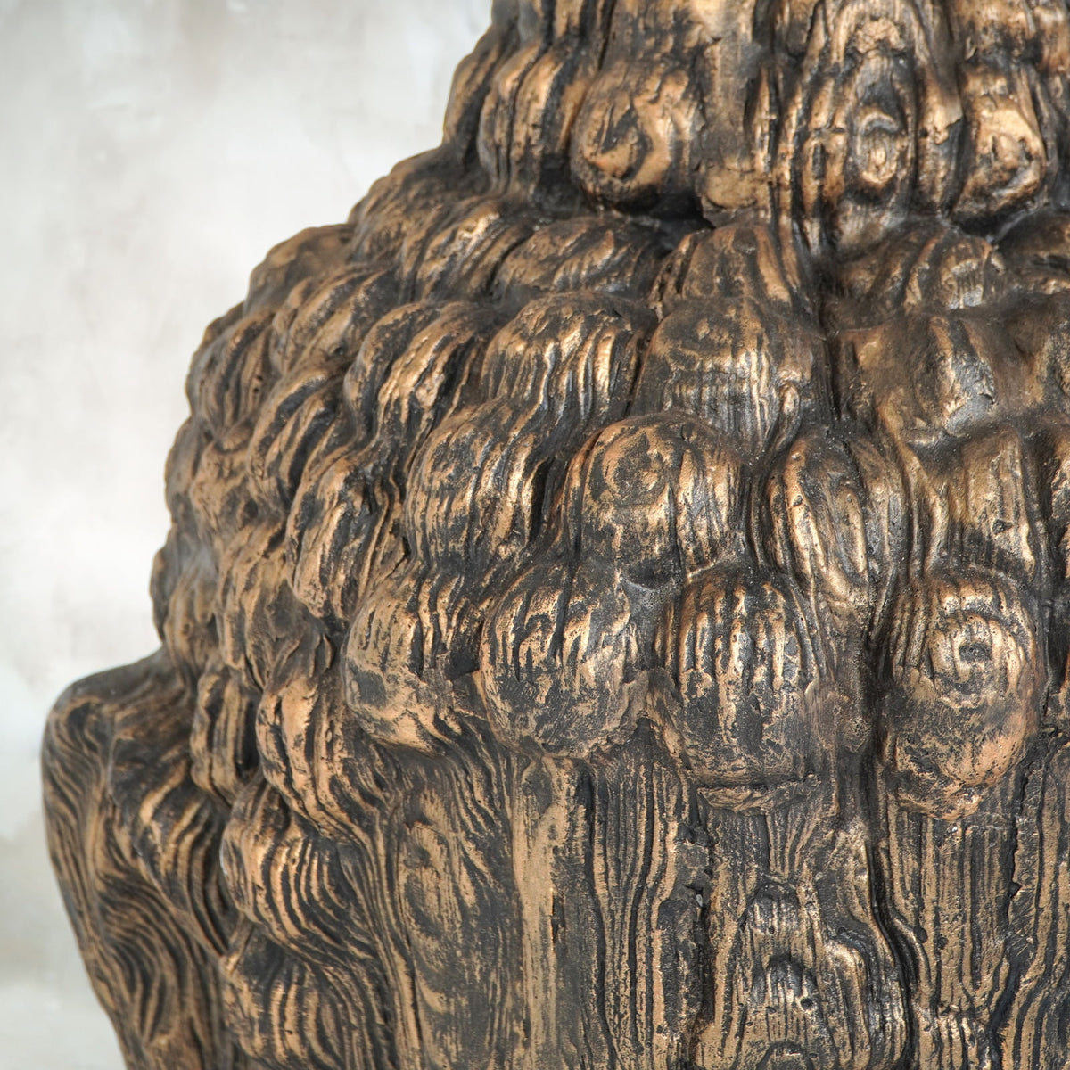 Glass sculpture – Great Buddha, natural natural materials in boho style