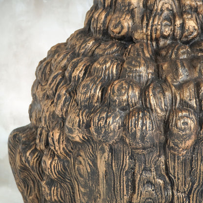 Glass sculpture – Great Buddha, natural natural materials in boho style