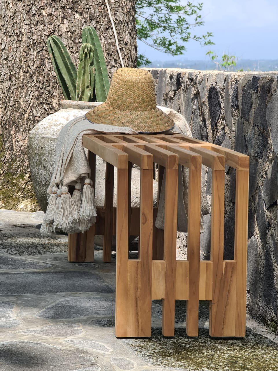 Linea bench by BaliSouk – boho furniture made in Bali