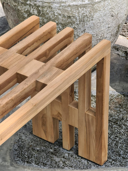 Linea – natural materials bench, boho furniture from Bali