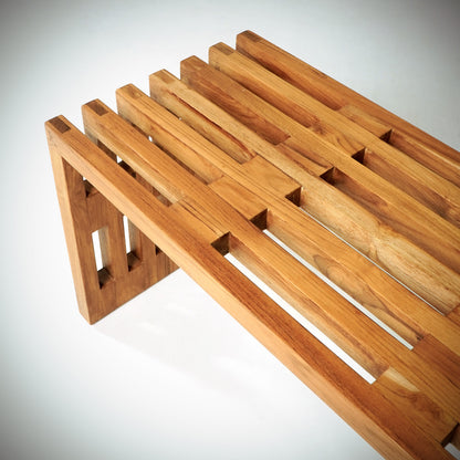 Linea – natural materials bench, boho furniture from Bali