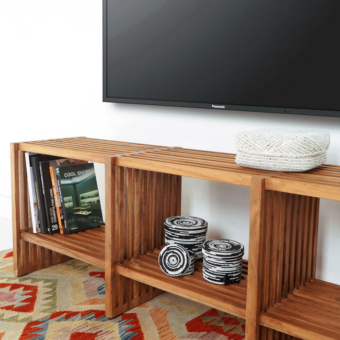 Linea cabinet in natural materials – handmade boho furniture from Bali