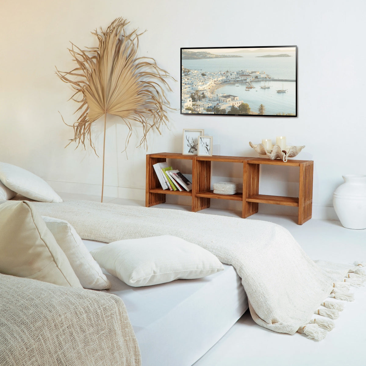 Handcrafted teak cabinet – Linea, boho furniture from BaliSouk