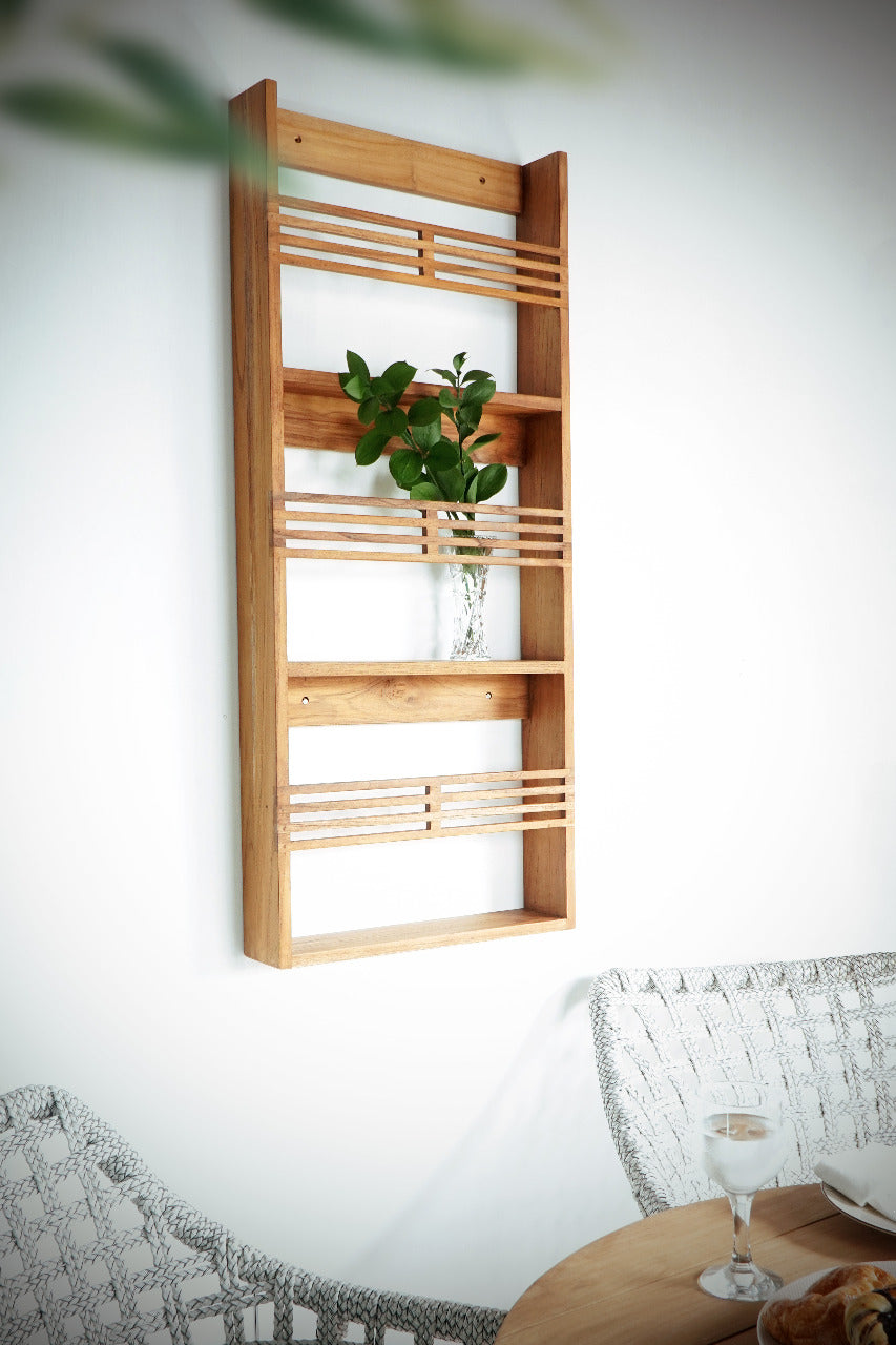 Linea cabinet, boho furniture handmade by Balinese artisans