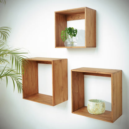 Teak cabinet Linea – boho furniture, handwoven and handmade in Bali
