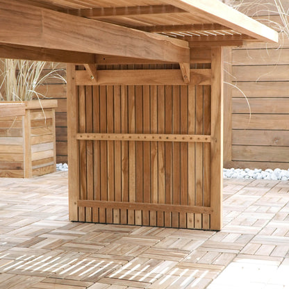 Bologne Dining Table With Slats Top - Kd