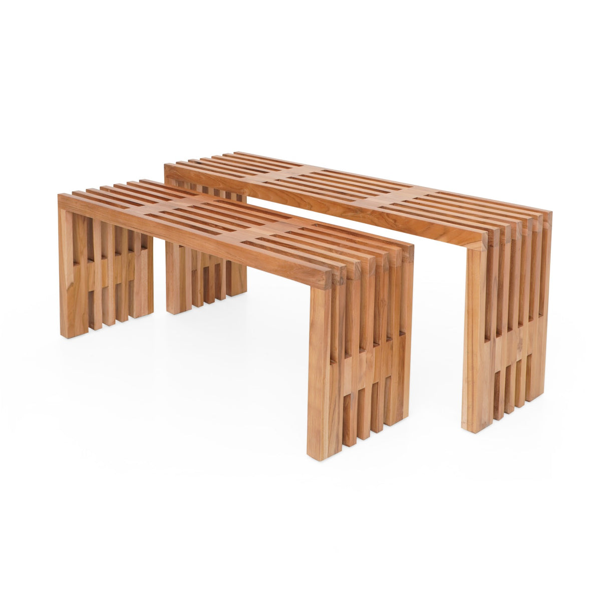 Linea bench, boho furniture handmade by Balinese artisans