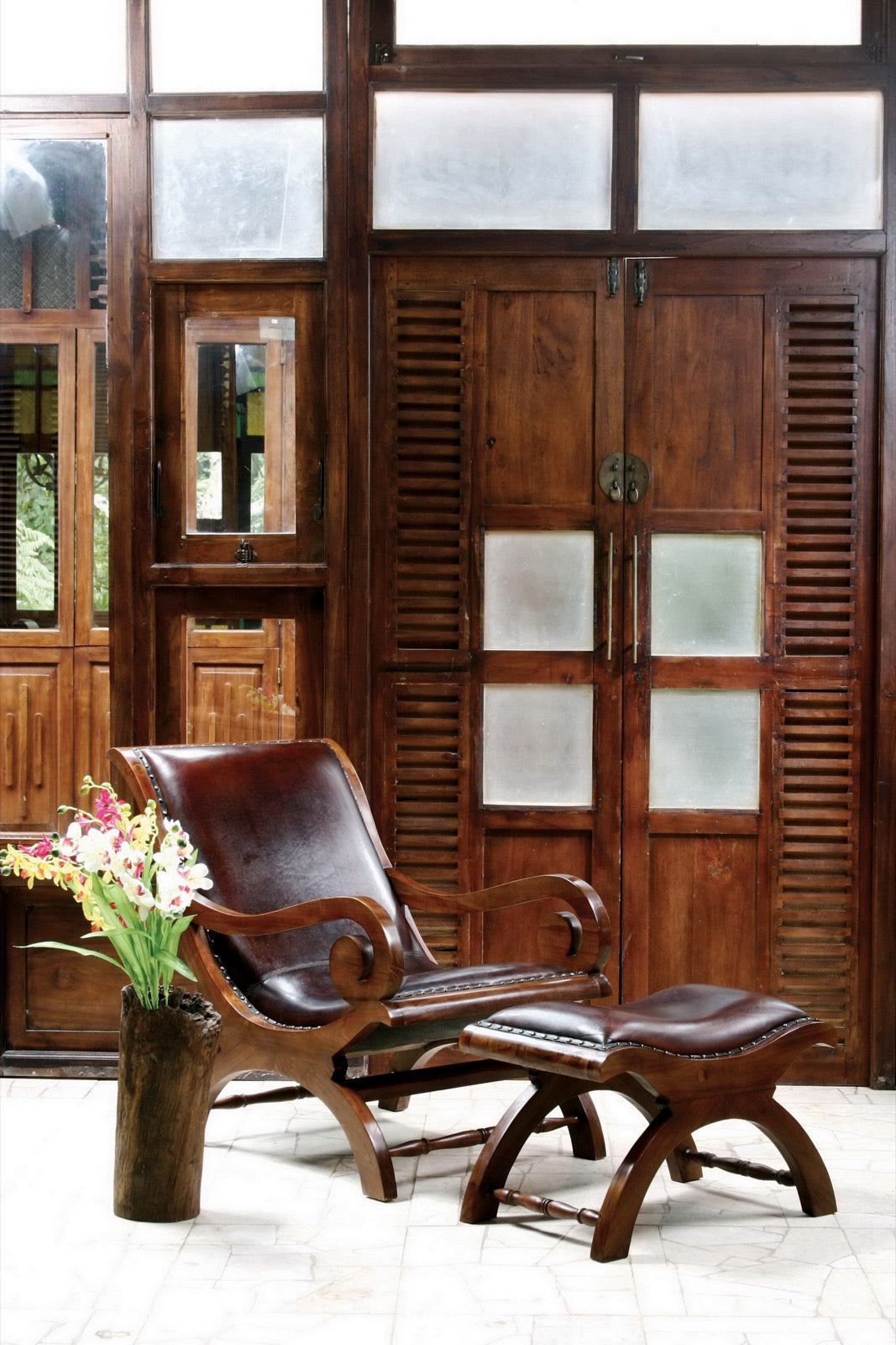 Teak decorative piece – Bahia – boho decor handmade in Bali by BaliSouk