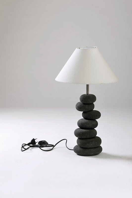 Bali Furniture – Stone Lamp With 7 Stone Without Electric Cable