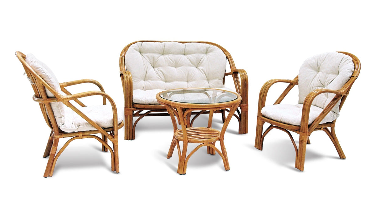 Rattan living set Golf – boho furniture handcrafted in Bali by BaliSouk