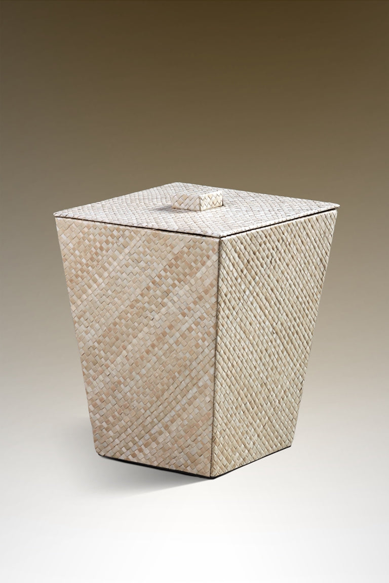 Pandan waste bin Pandan – boho decor handcrafted in Bali by BaliSouk