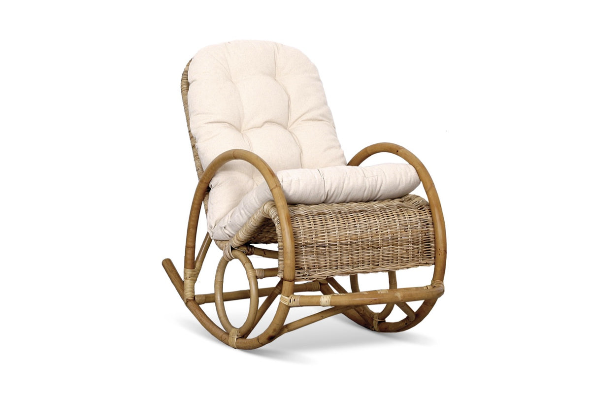 The Regensburg rocking chair – natural materials, boho furniture handmade in Bali