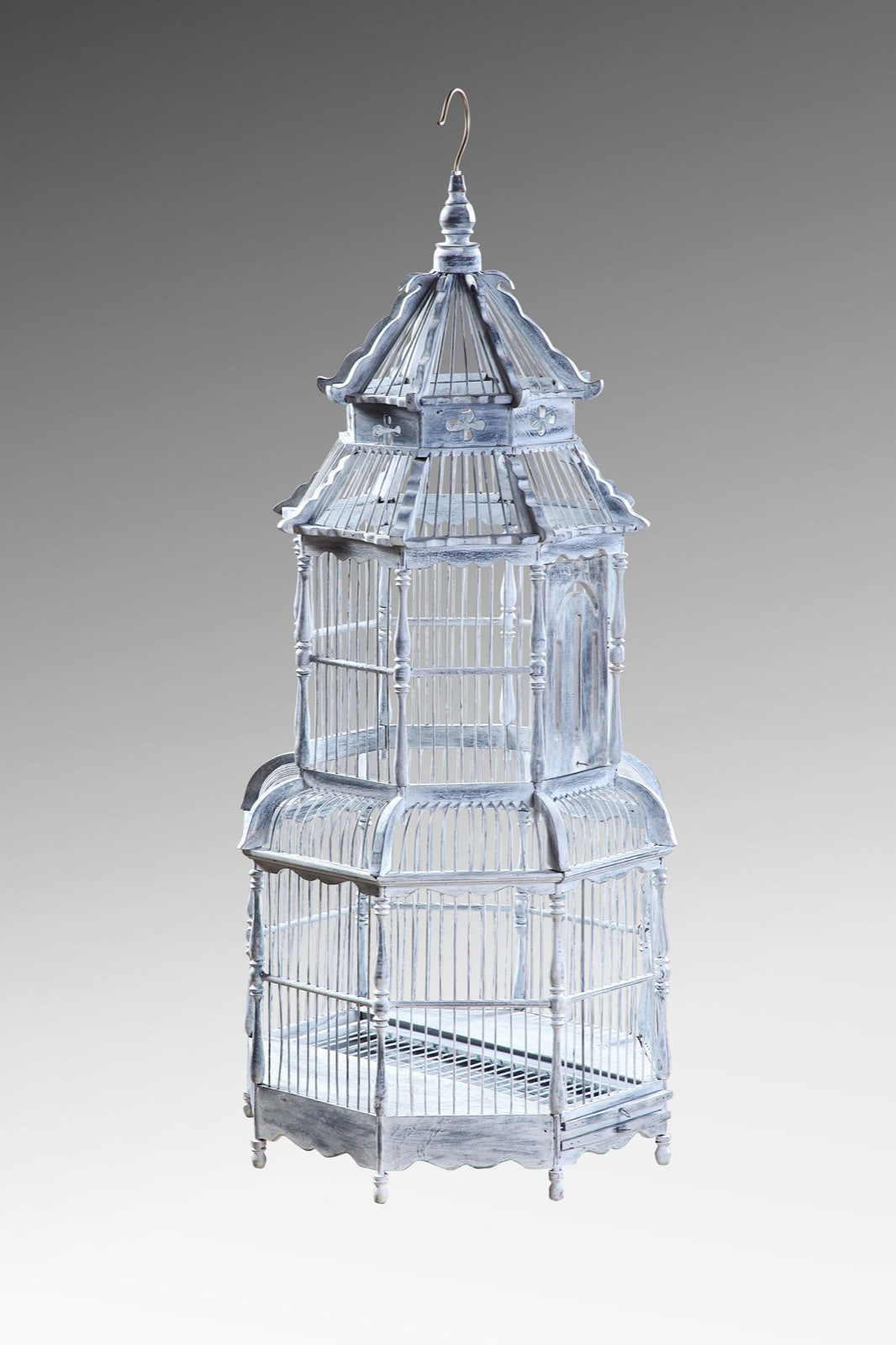 Guang Big Red Bird Cage – natural materials sculpture, boho decor from Bali