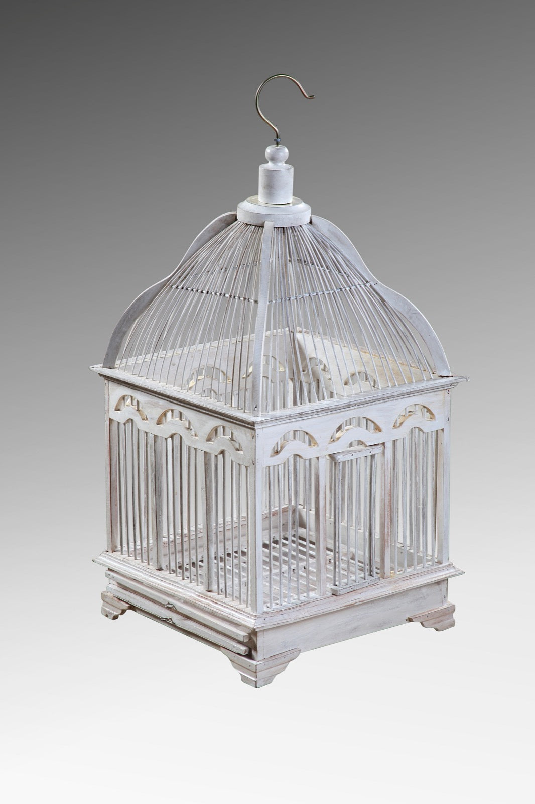 Milla Bird Cage sculpture in natural materials – handmade boho decor from Bali