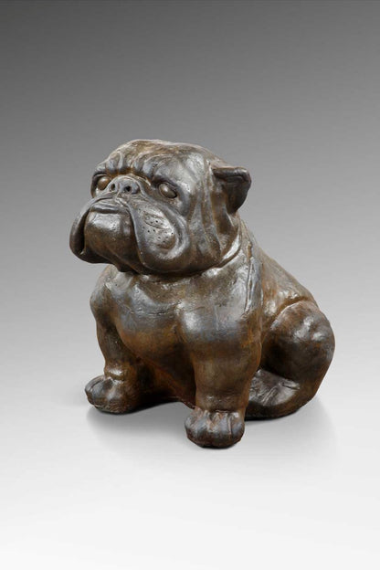 The Bulldog sculpture – natural materials, boho decor handmade in Bali