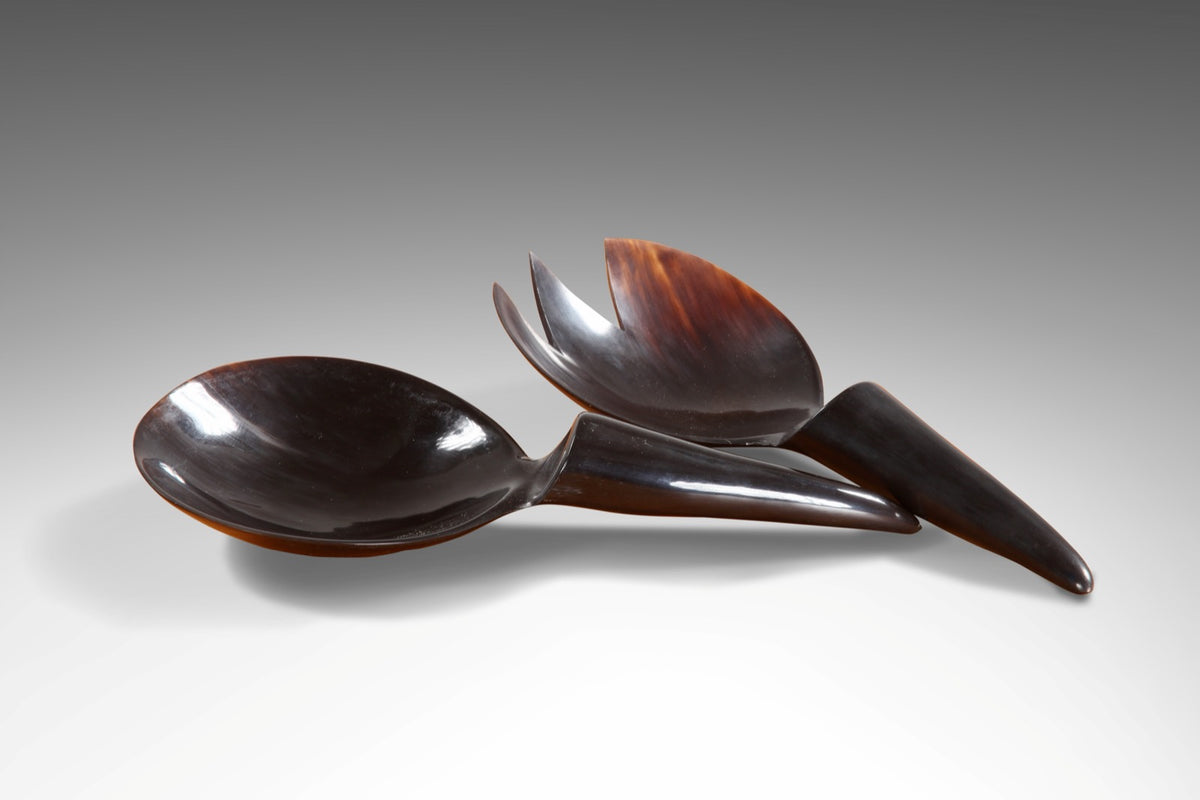 Horn spoon in natural materials – handmade boho decor from Bali