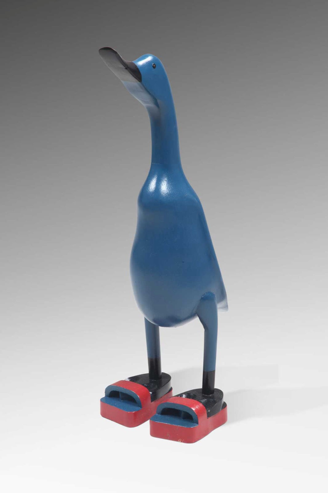 Funky Duck sculpture, boho decor handmade by Balinese artisans