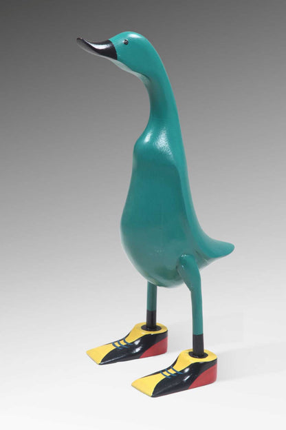 Bamboo sculpture Funky Duck – boho decor, handwoven and handmade in Bali