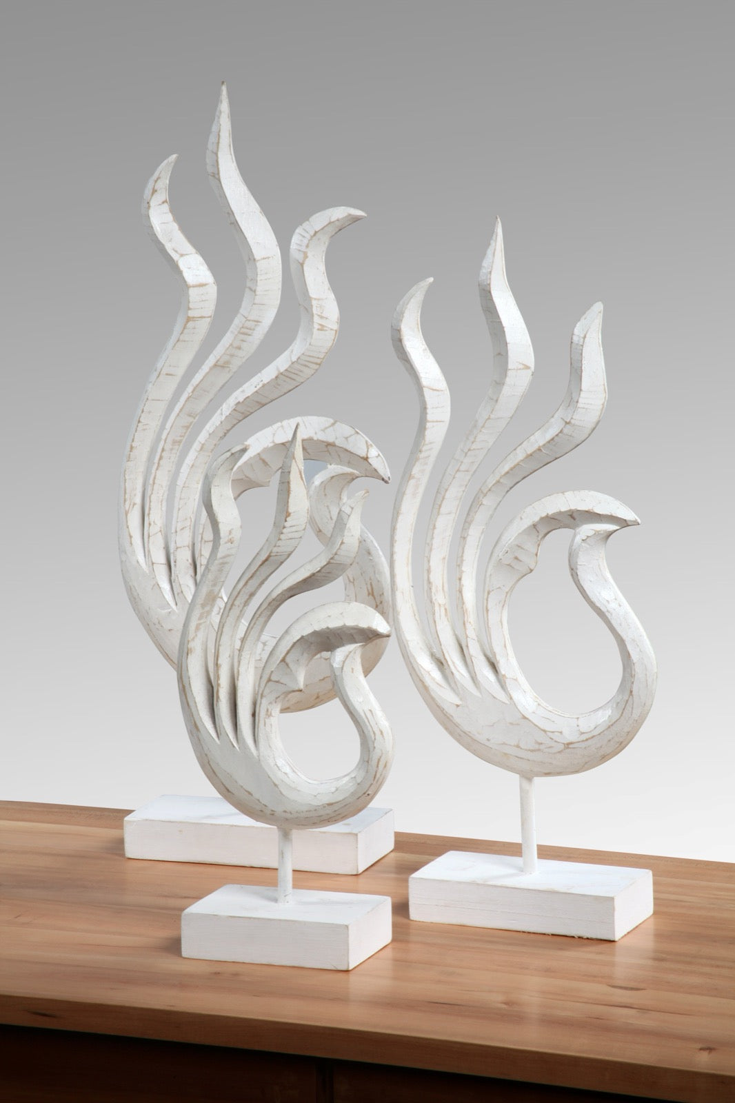 Albasia wood decorative piece Seaweed – boho decor handcrafted in Bali by BaliSouk